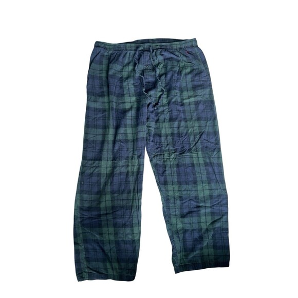 Polo Ralph Lauren Lounge Plaid Green Sleep Pajama Cotton Flannel Pants Sz XL - Picture 1 of 5
